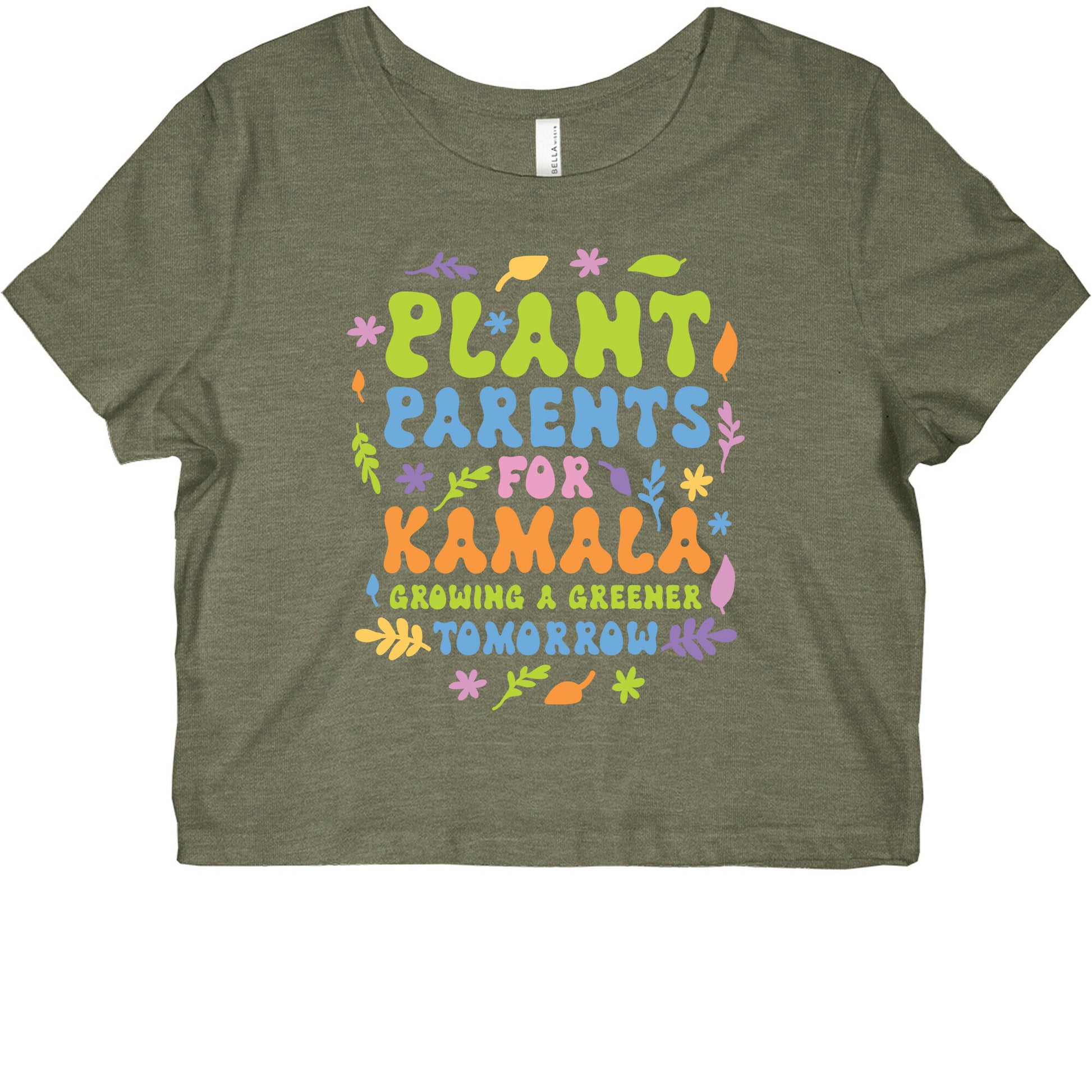 Plant Parents for Kamala Womens Graphic Baby Tee