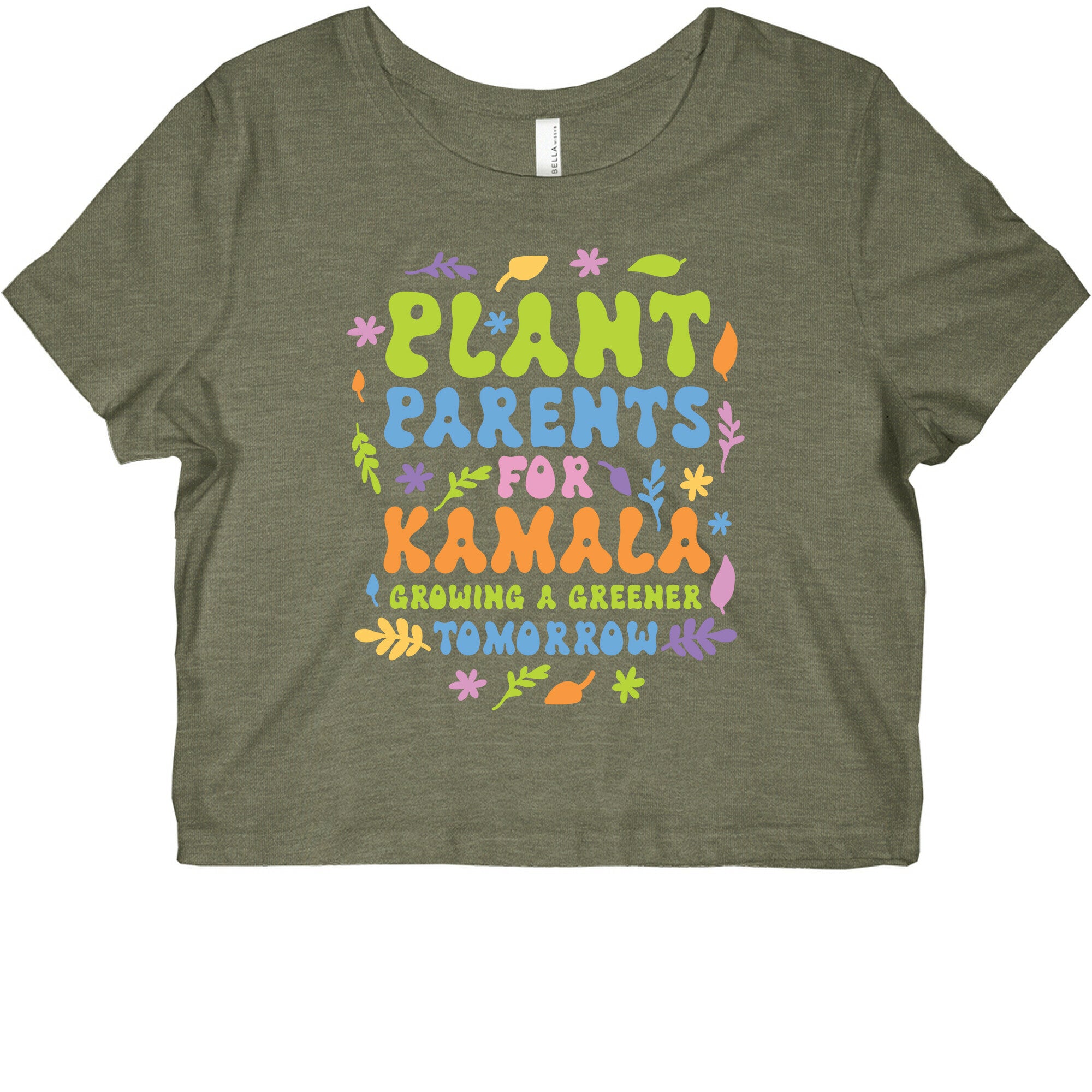 Plant Parents for Kamala Womens Graphic Baby Tee