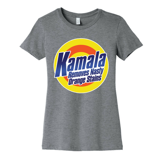 Kamala Removes Nasty Orange Stains Womens Cotton Tee