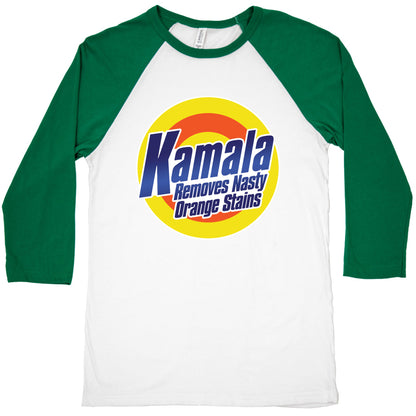 Kamala Removes Nasty Orange Stains Baseball Tee