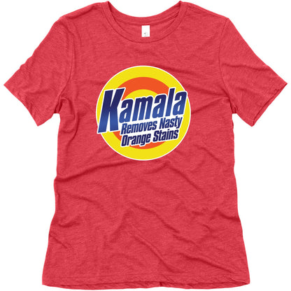 Kamala Removes Nasty Orange Stains Womens Triblend Tee