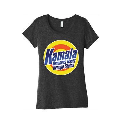 Kamala Removes Nasty Orange Stains Womens Triblend Tee
