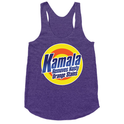 Kamala Removes Nasty Orange Stains Racerback Tank
