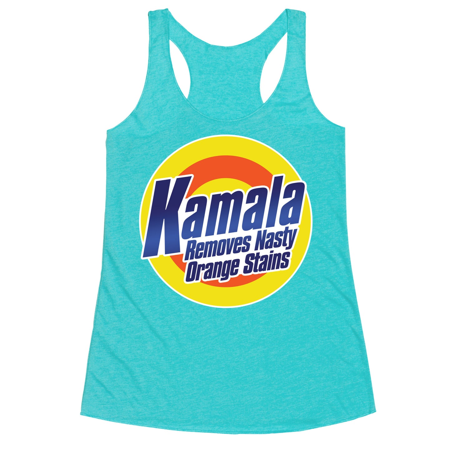 Kamala Removes Nasty Orange Stains Racerback Tank