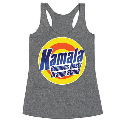 Kamala Removes Nasty Orange Stains Racerback Tank