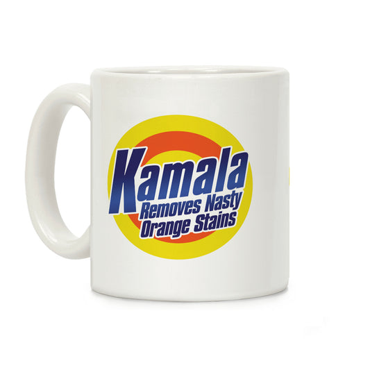 Kamala Removes Nasty Orange Stains Coffee Mug