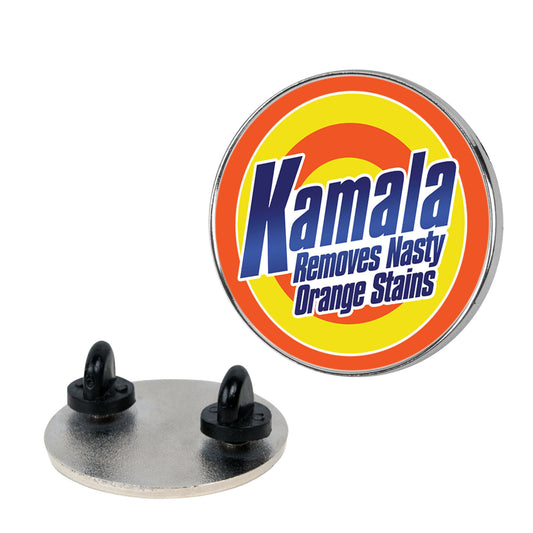 Kamala Removes Nasty Orange Stains Pin
