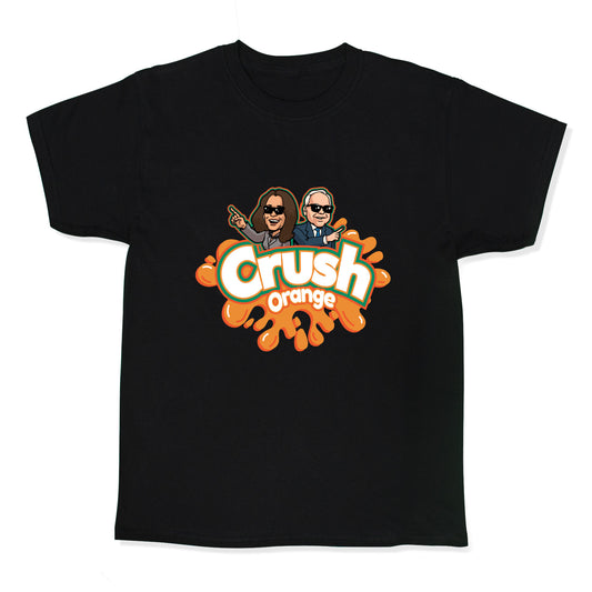 Orange Crush Harris Walz 2024 Kids Tee