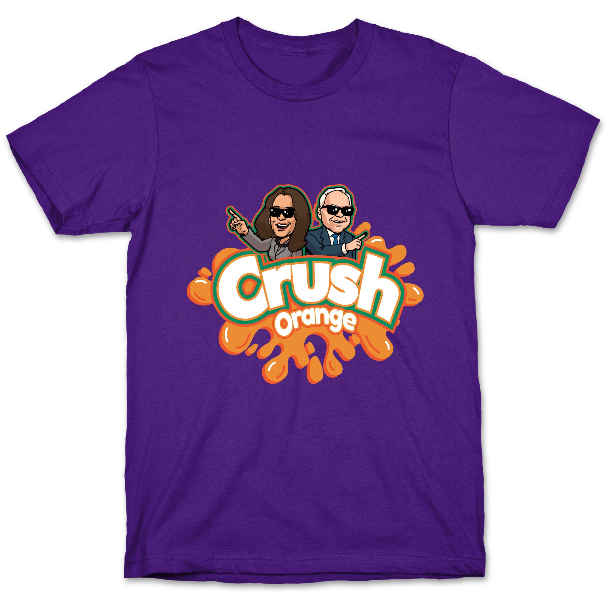 Orange Crush Harris Walz 2024 T-Shirt