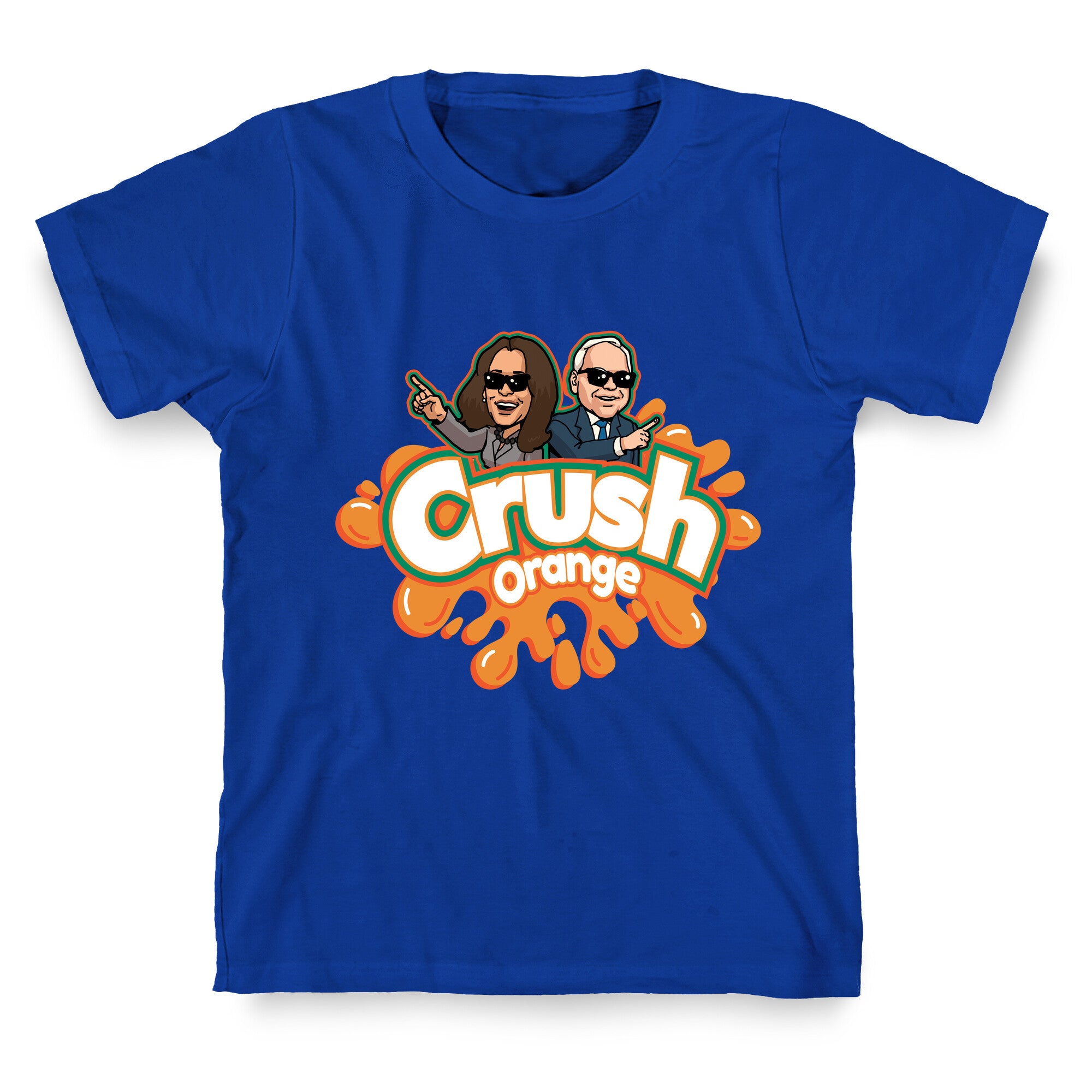 Orange Crush Harris Walz 2024 T-Shirt
