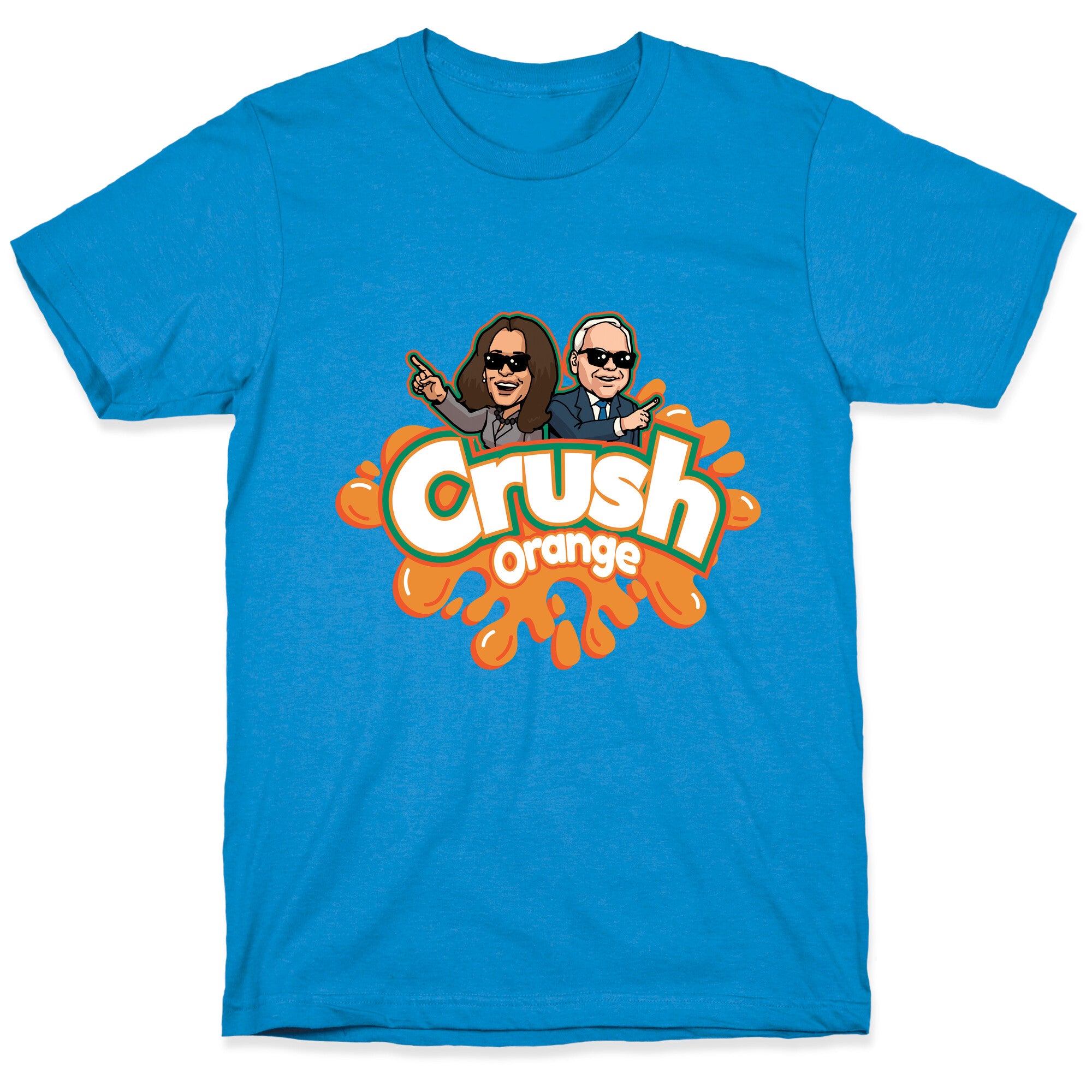 Orange Crush Harris Walz 2024 T-Shirt