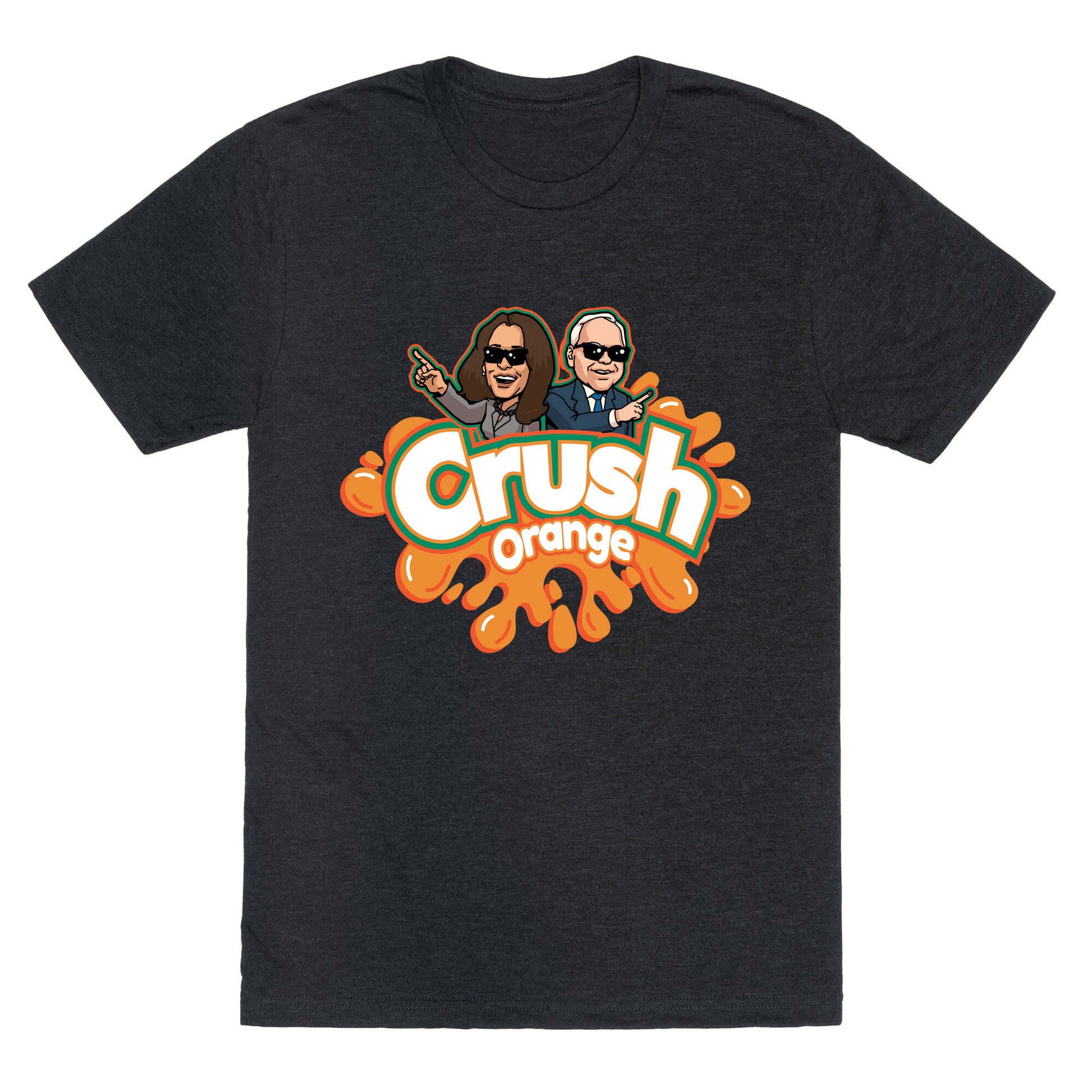 Orange Crush Harris Walz 2024 Unisex Triblend Tee