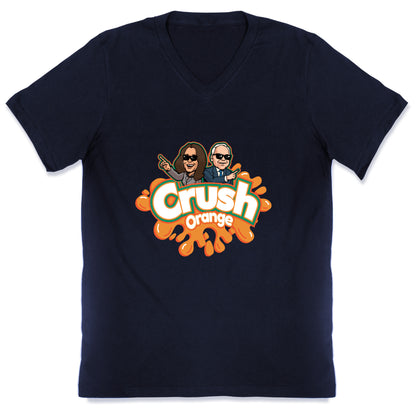 Orange Crush Harris Walz 2024 V-Neck