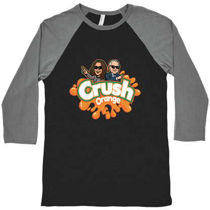Orange Crush Harris Walz 2024 Baseball Tee