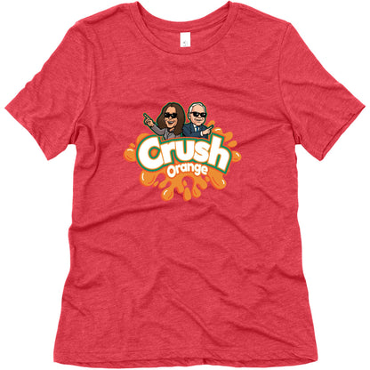 Orange Crush Harris Walz 2024 Womens Triblend Tee