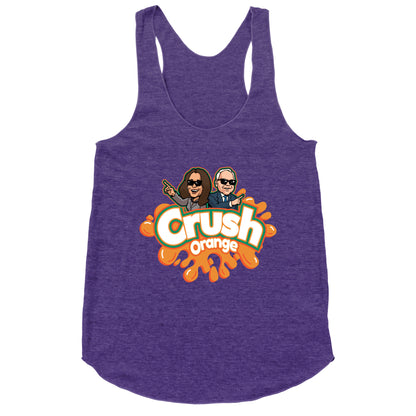 Orange Crush Harris Walz 2024 Racerback Tank