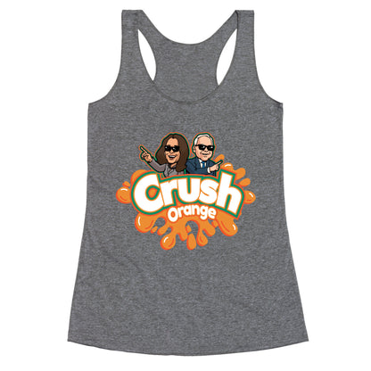 Orange Crush Harris Walz 2024 Racerback Tank