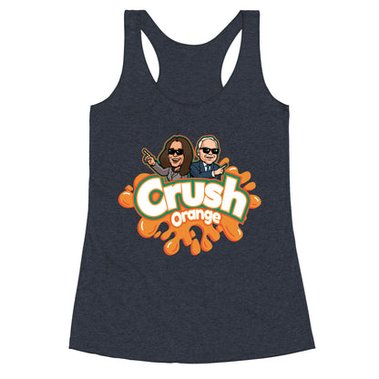 Orange Crush Harris Walz 2024 Racerback Tank