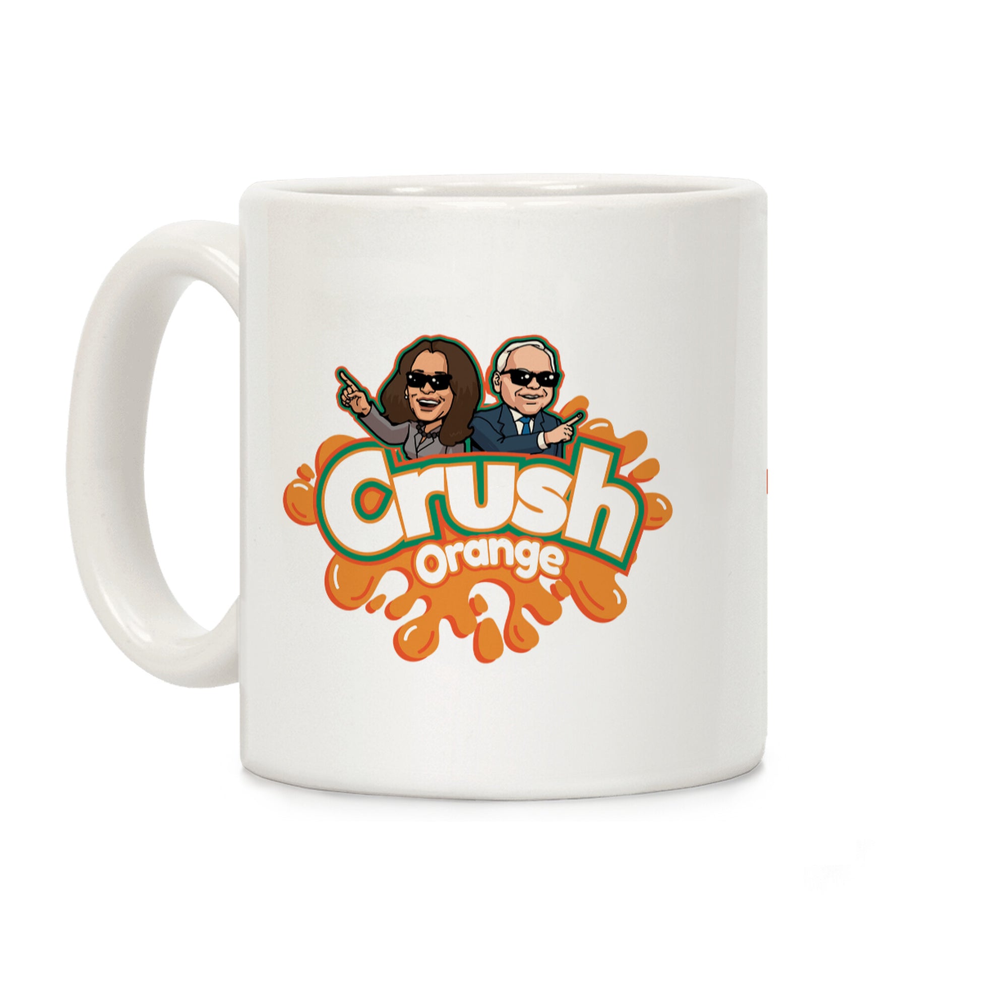 Orange Crush Harris Walz 2024 Coffee Mug