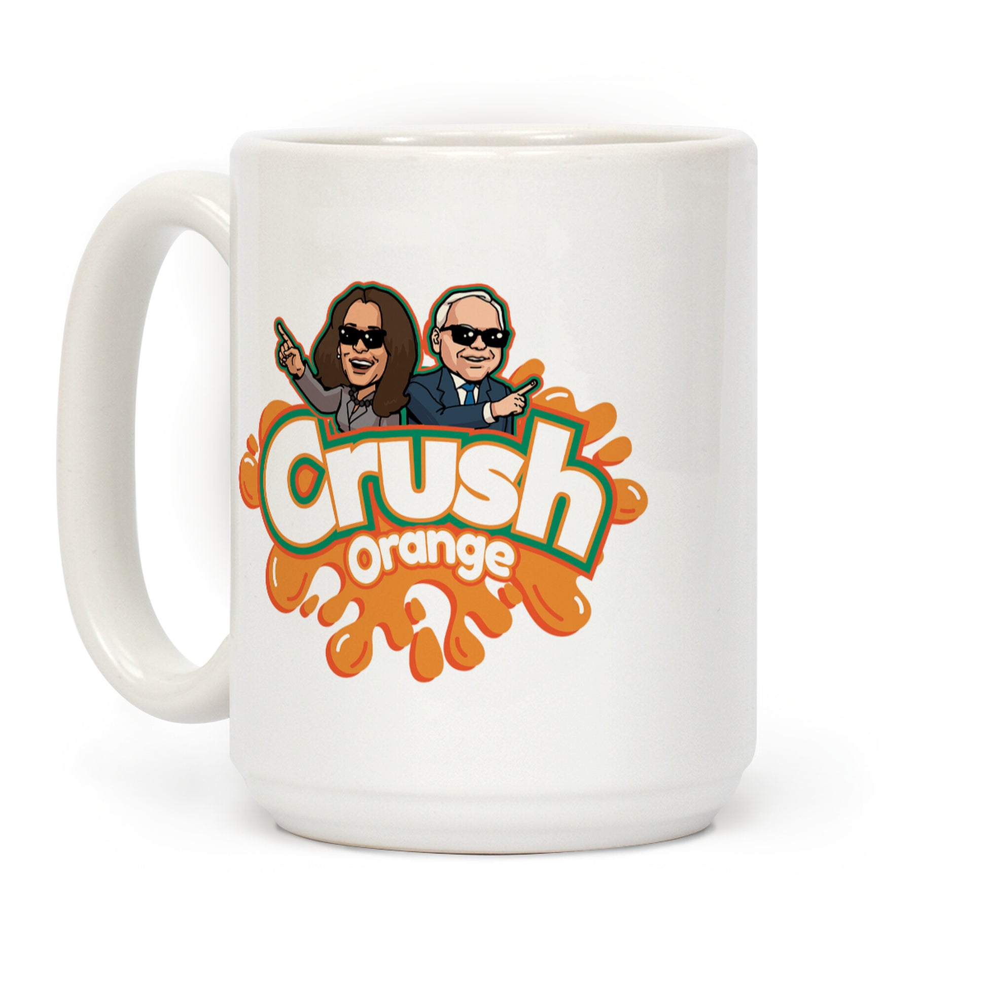 Orange Crush Harris Walz 2024 Coffee Mug