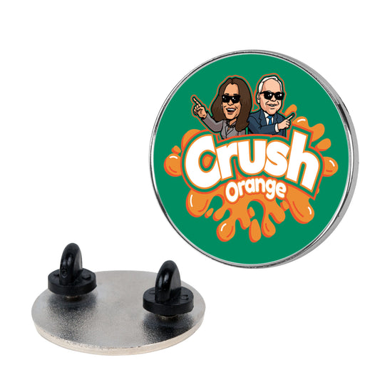 Orange Crush Harris Walz 2024 Pin