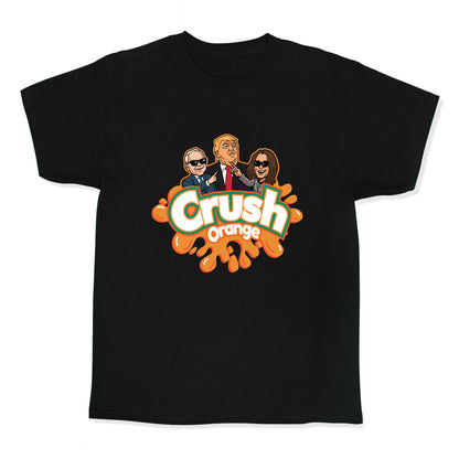 Orange Crush Harris Walz 2024 Kids Tee