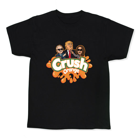Orange Crush Harris Walz 2024 Kids Tee