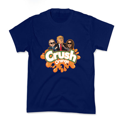 Orange Crush Harris Walz 2024 Kids Tee