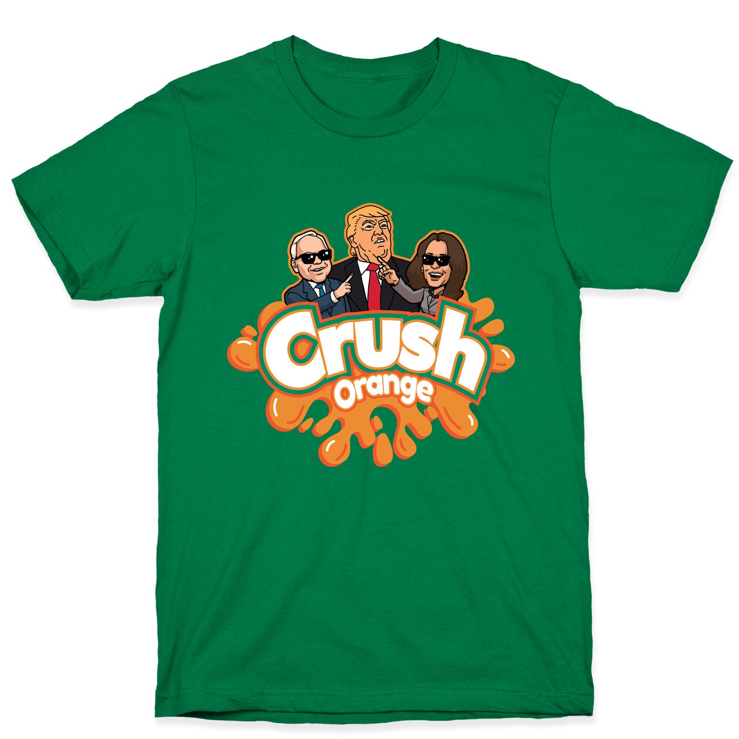 Orange Crush Harris Walz 2024 T-Shirt