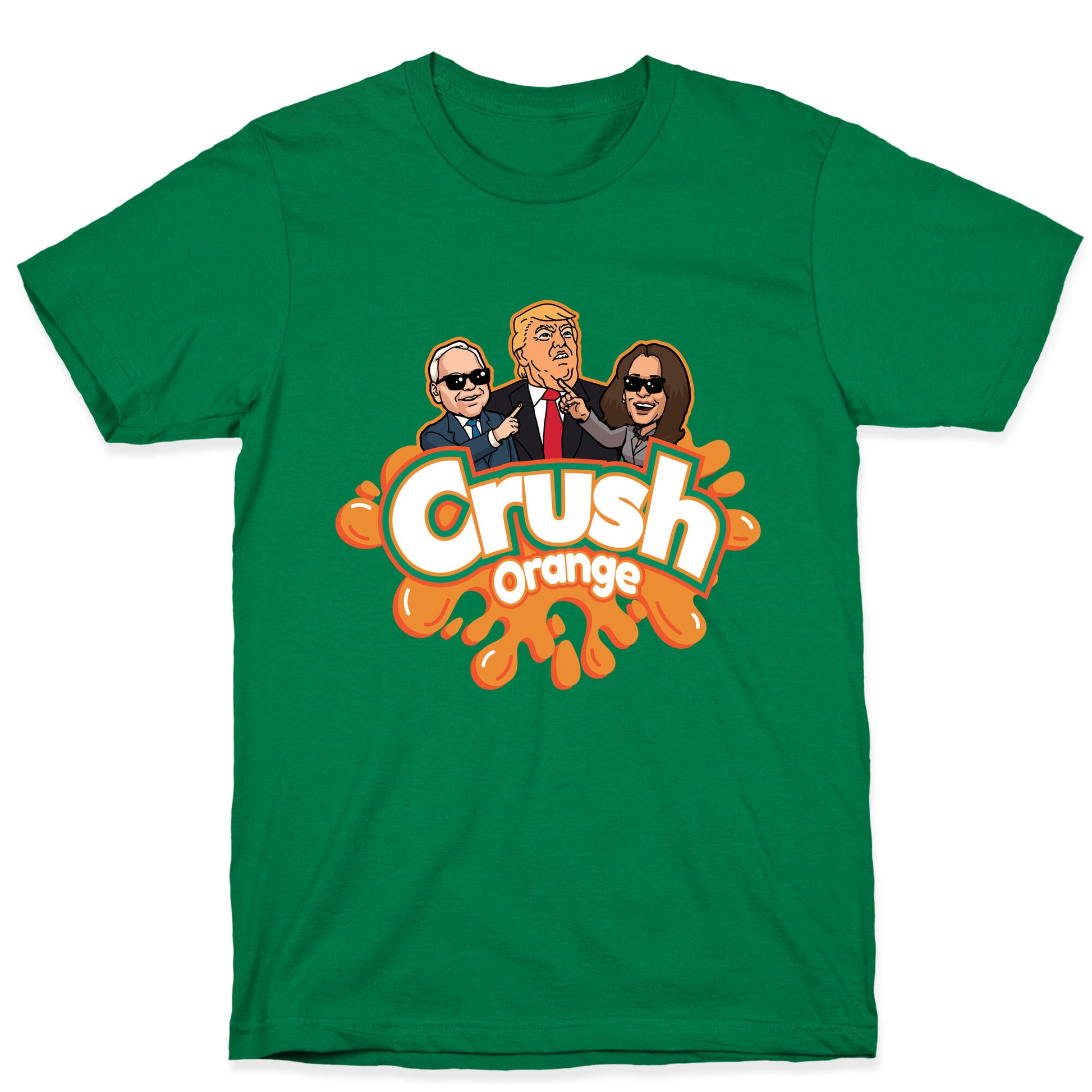 Orange Crush Harris Walz 2024 T-Shirt