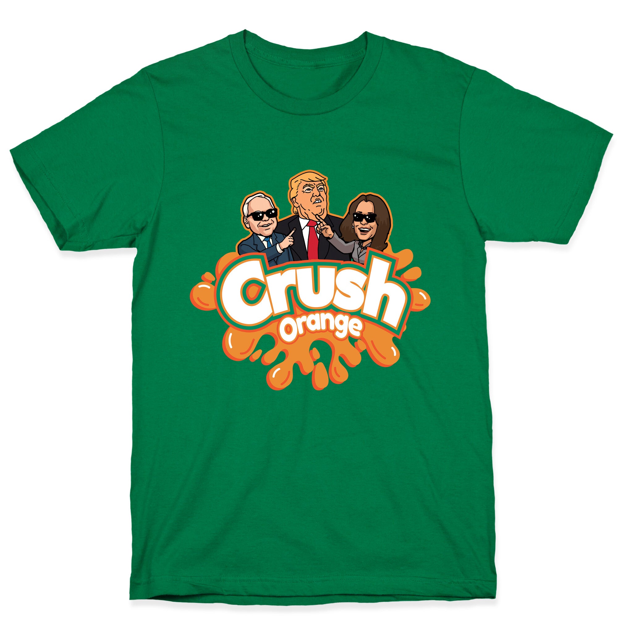 Orange Crush Harris Walz 2024 T-Shirt