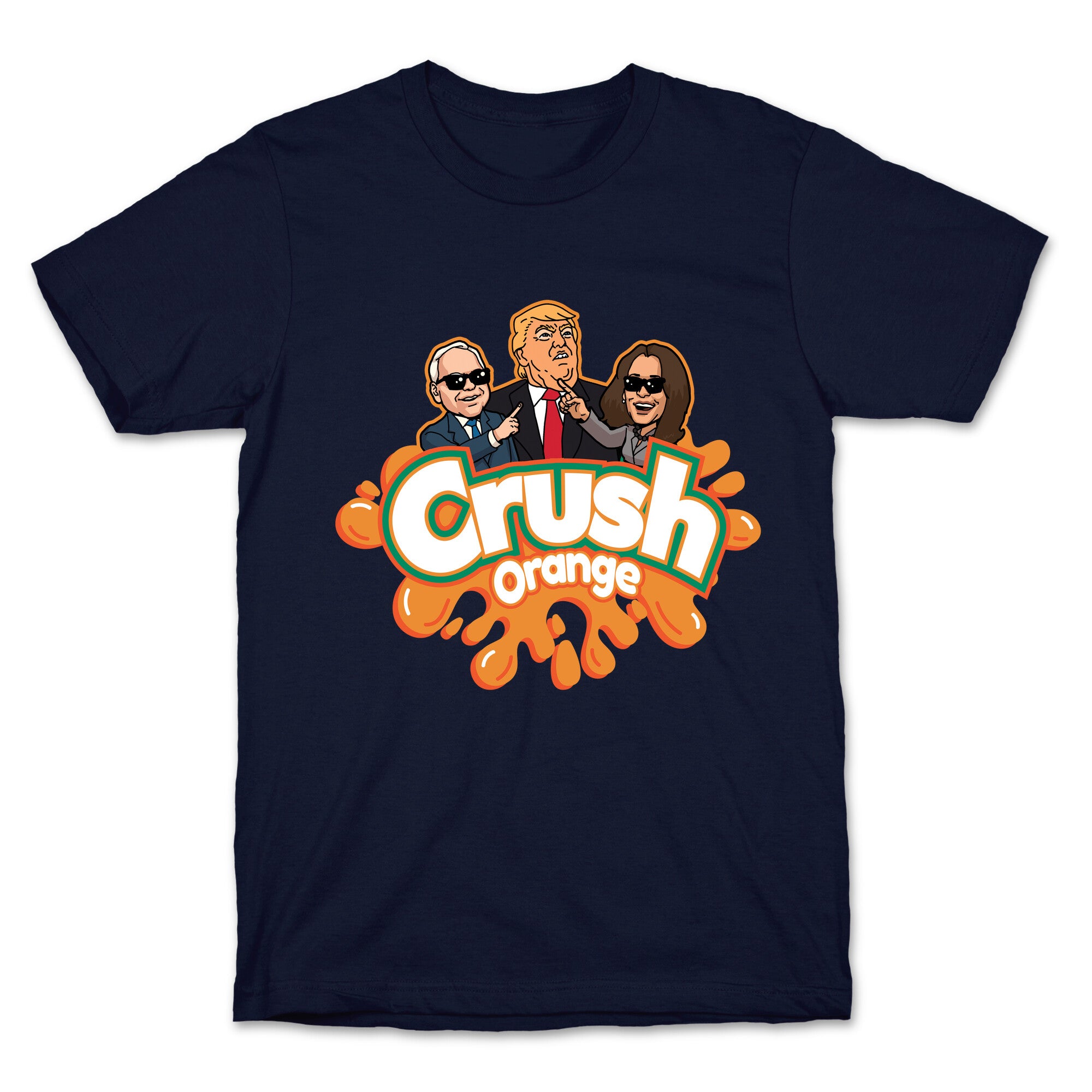 Orange Crush Harris Walz 2024 T-Shirt