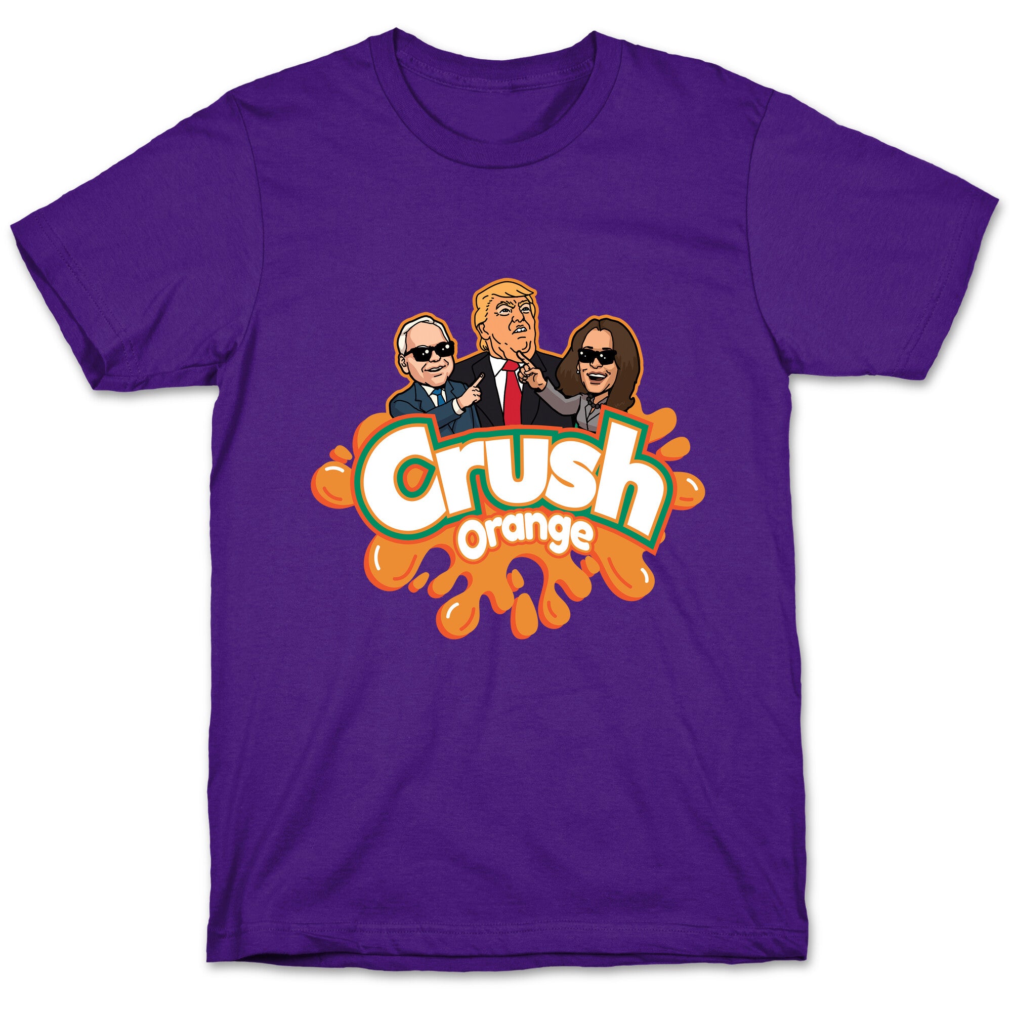 Orange Crush Harris Walz 2024 T-Shirt