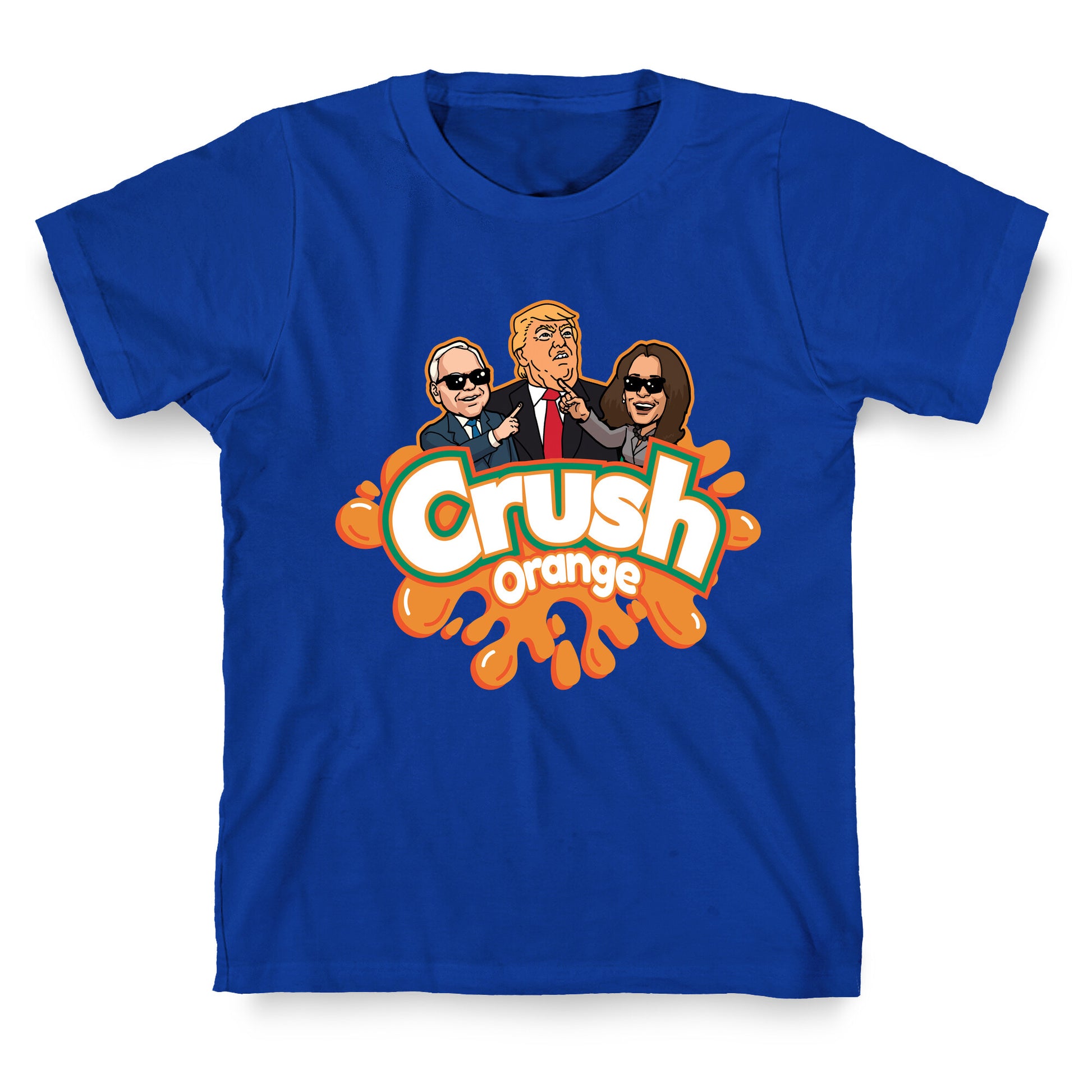 Orange Crush Harris Walz 2024 T-Shirt