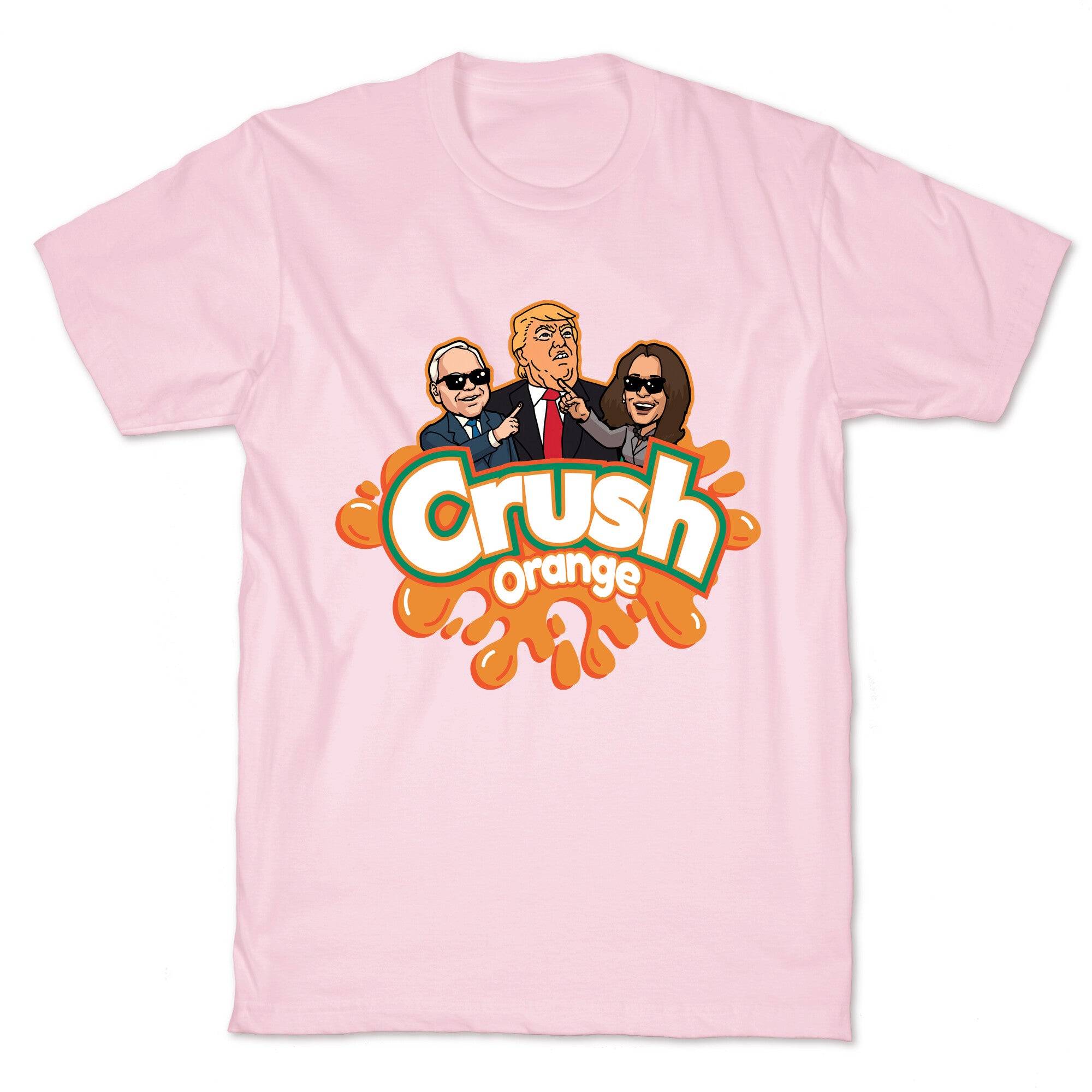 Orange Crush Harris Walz 2024 T-Shirt