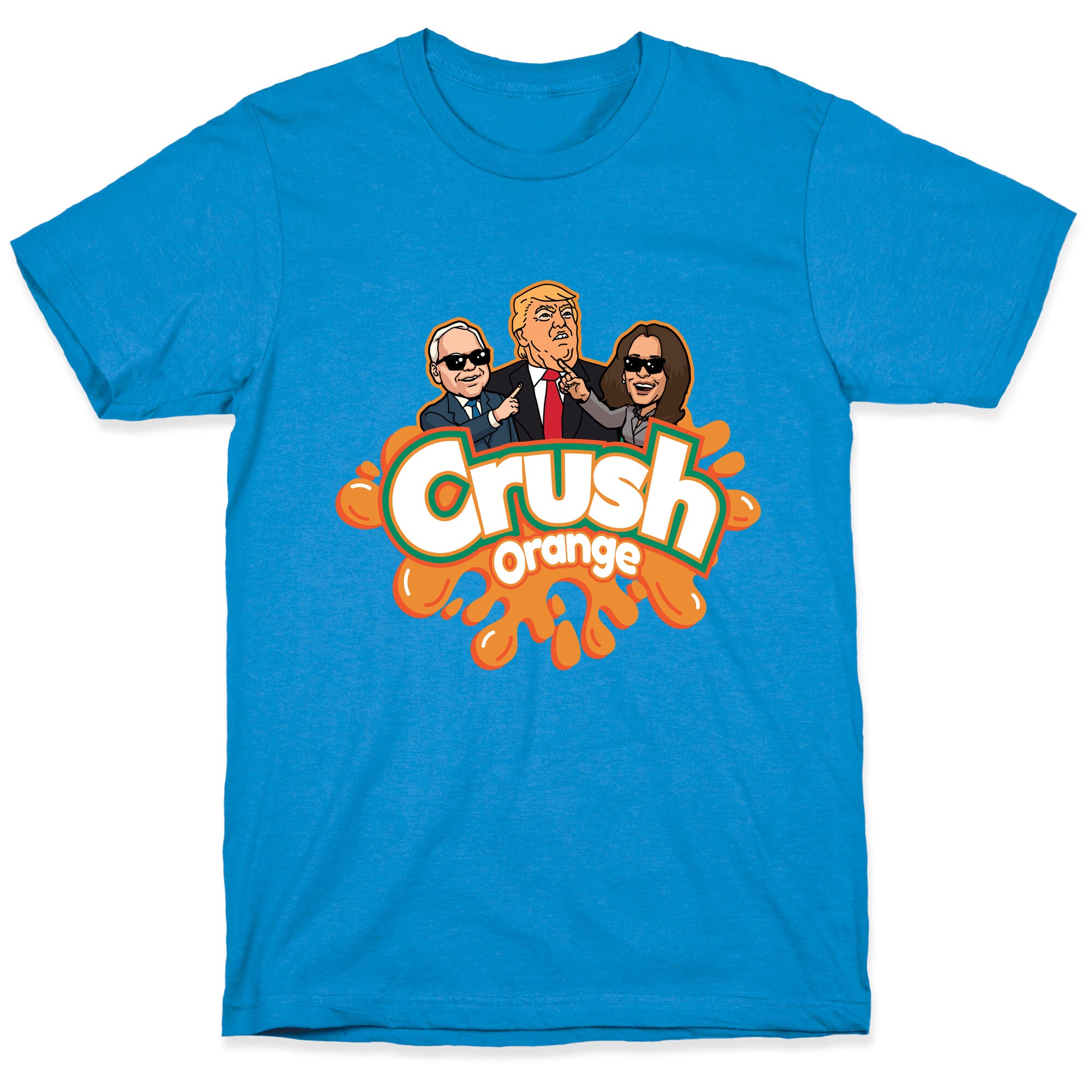 Orange Crush Harris Walz 2024 T-Shirt