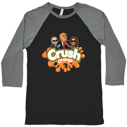 Orange Crush Harris Walz 2024 Baseball Tee