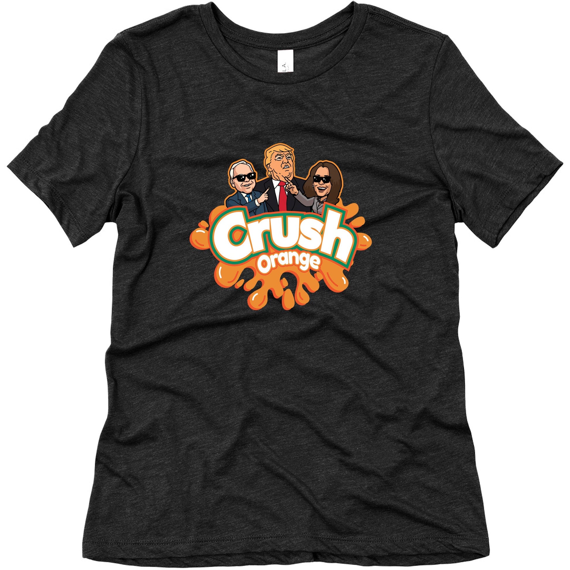 Orange Crush Harris Walz 2024 Womens Triblend Tee