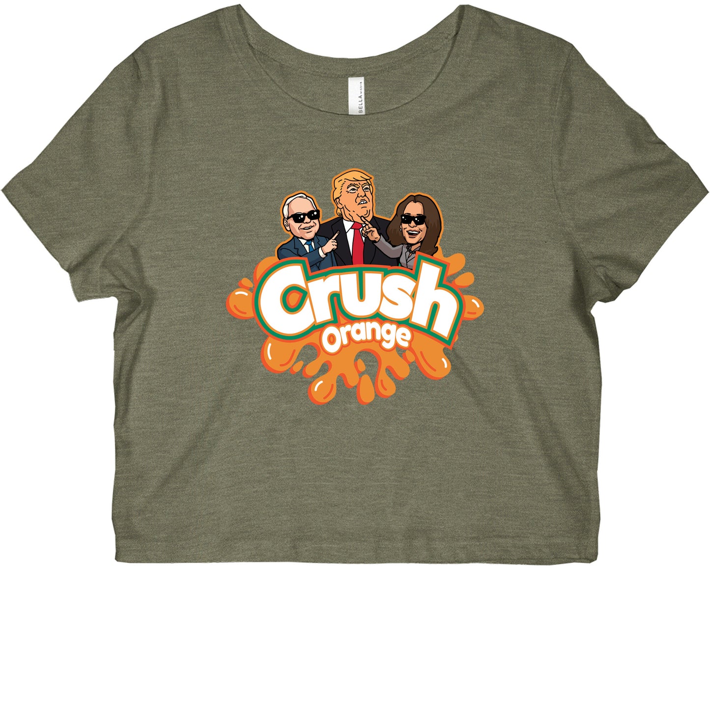Orange Crush Harris Walz 2024 Graphic Baby Tee