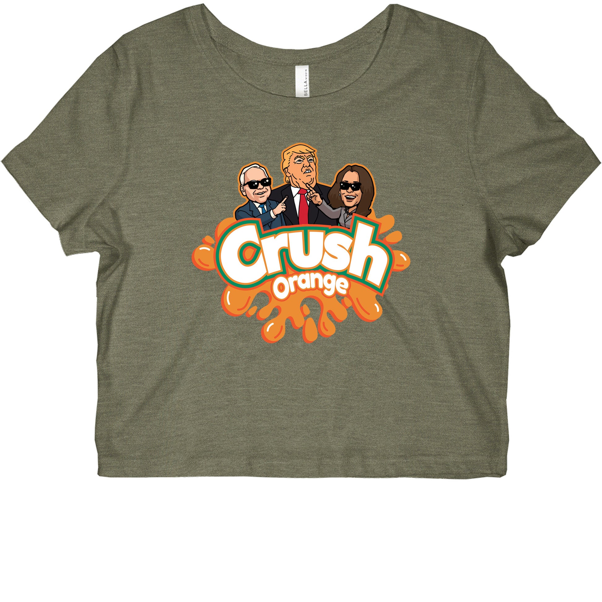 Orange Crush Harris Walz 2024 Graphic Baby Tee