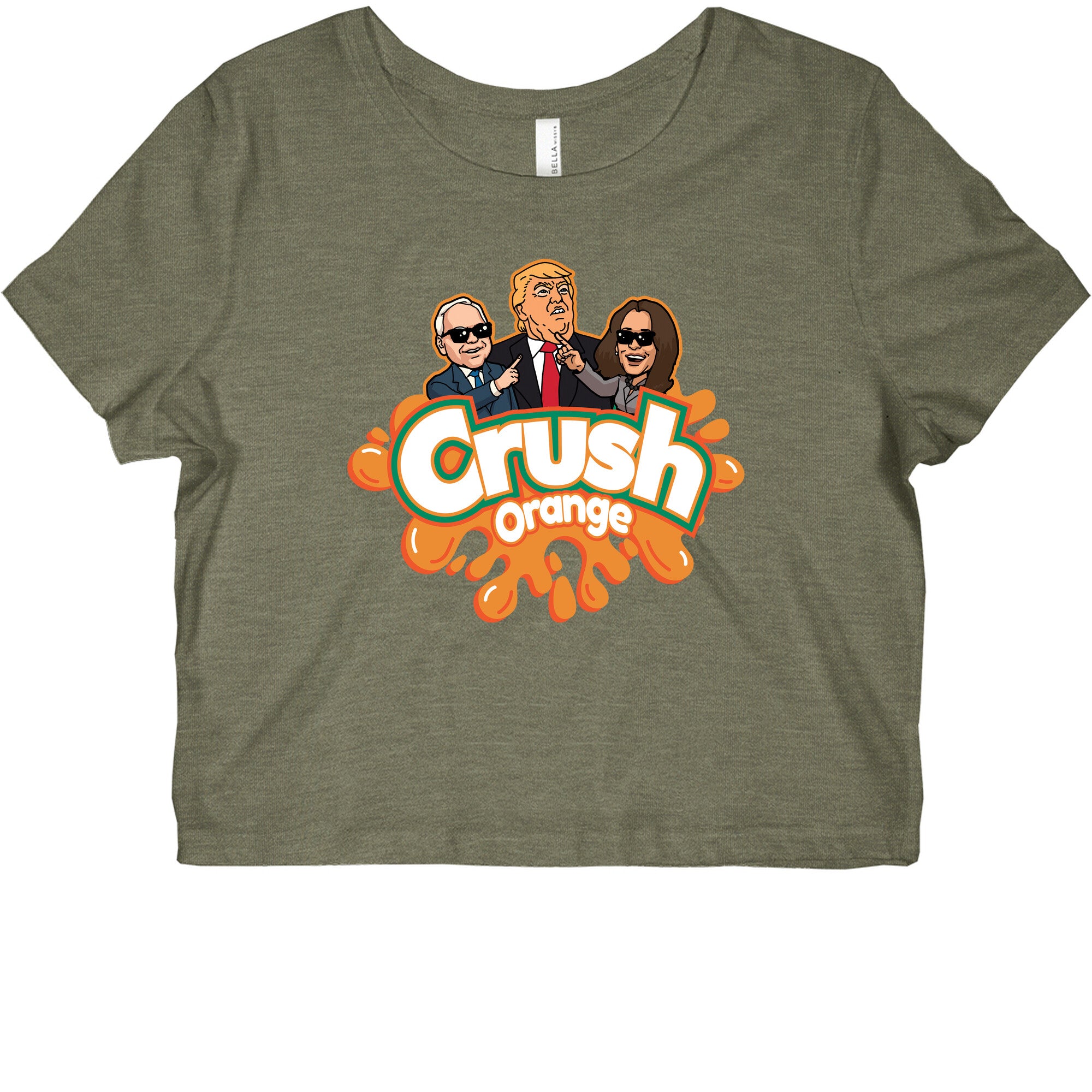 Orange Crush Harris Walz 2024 Graphic Baby Tee