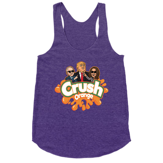 Orange Crush Harris Walz 2024 Racerback Tank