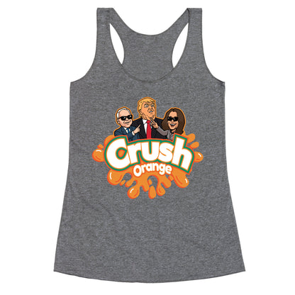 Orange Crush Harris Walz 2024 Racerback Tank