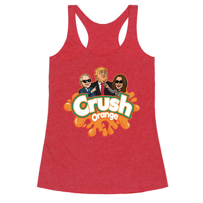 Orange Crush Harris Walz 2024 Racerback Tank