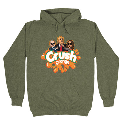 Orange Crush Harris Walz 2024 Hoodie