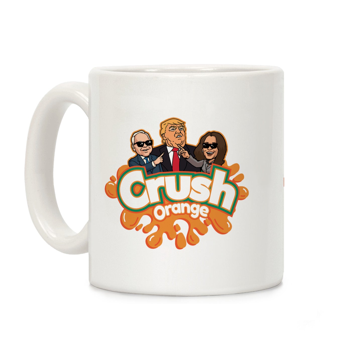 Orange Crush Harris Walz 2024 Coffee Mug