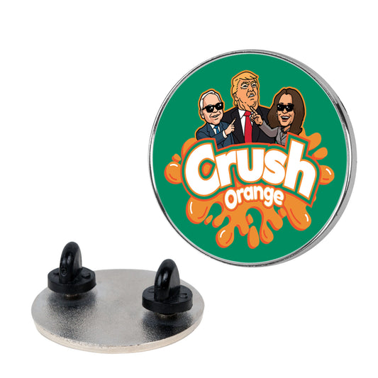 Orange Crush Harris Walz 2024 Pin