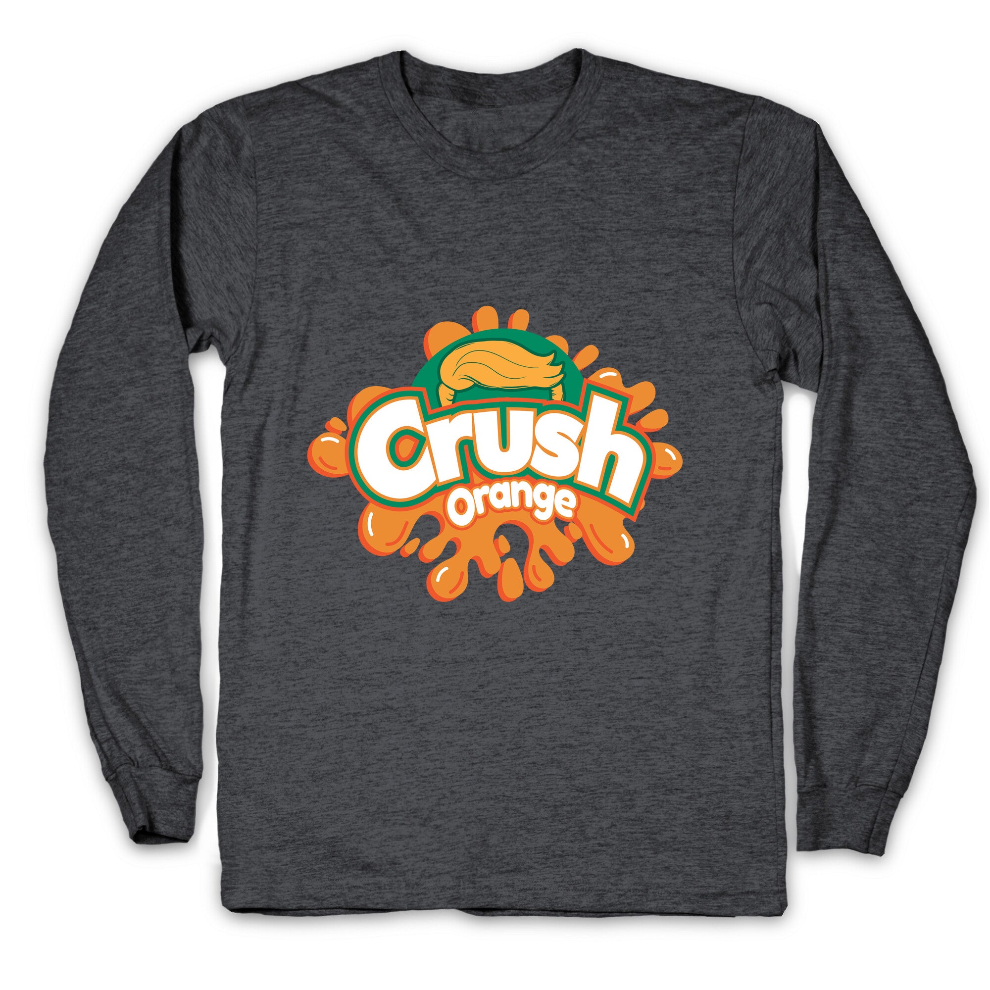 Orange Crush Harris Walz 2024 Longsleeve Tee