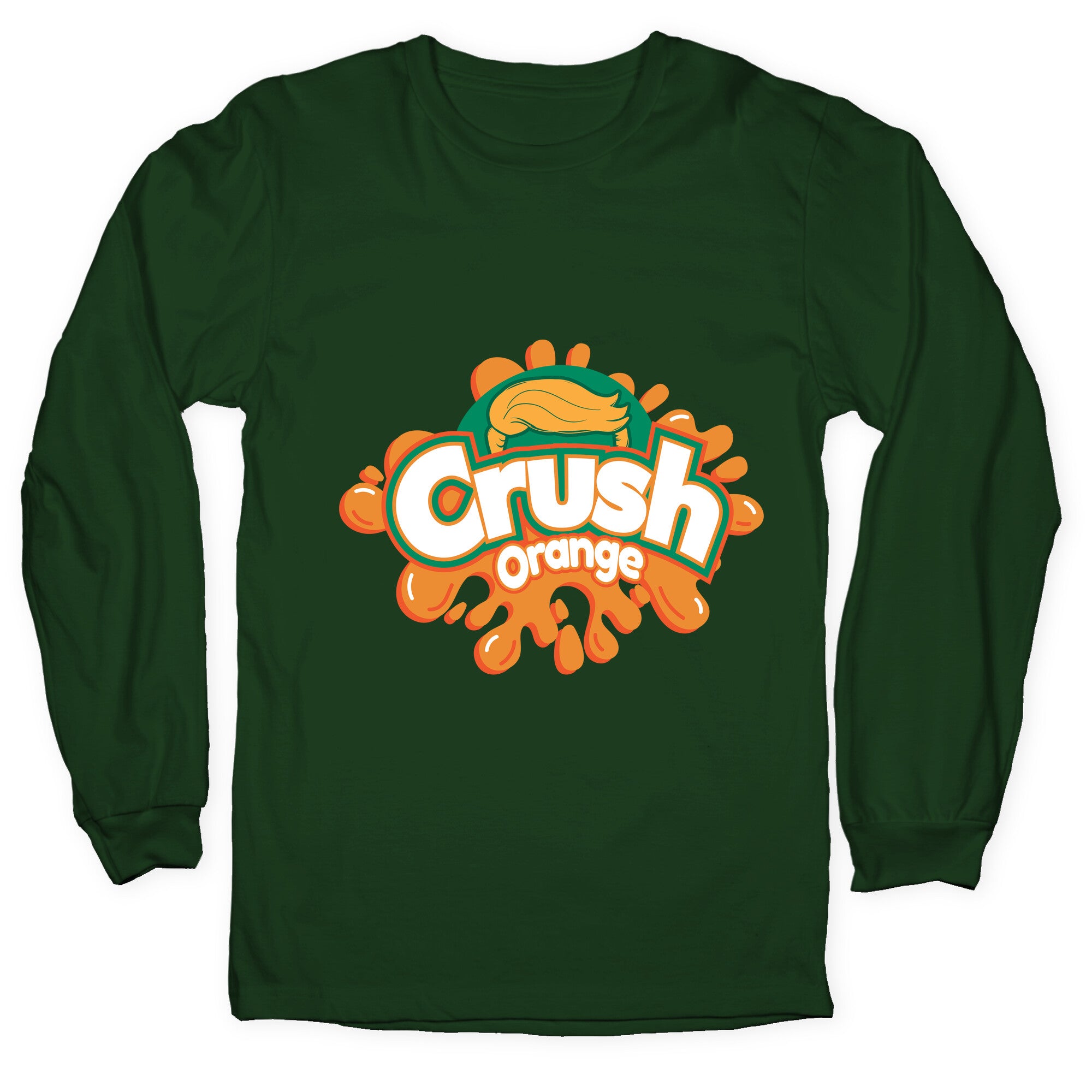 Orange Crush Harris Walz 2024 Longsleeve Tee