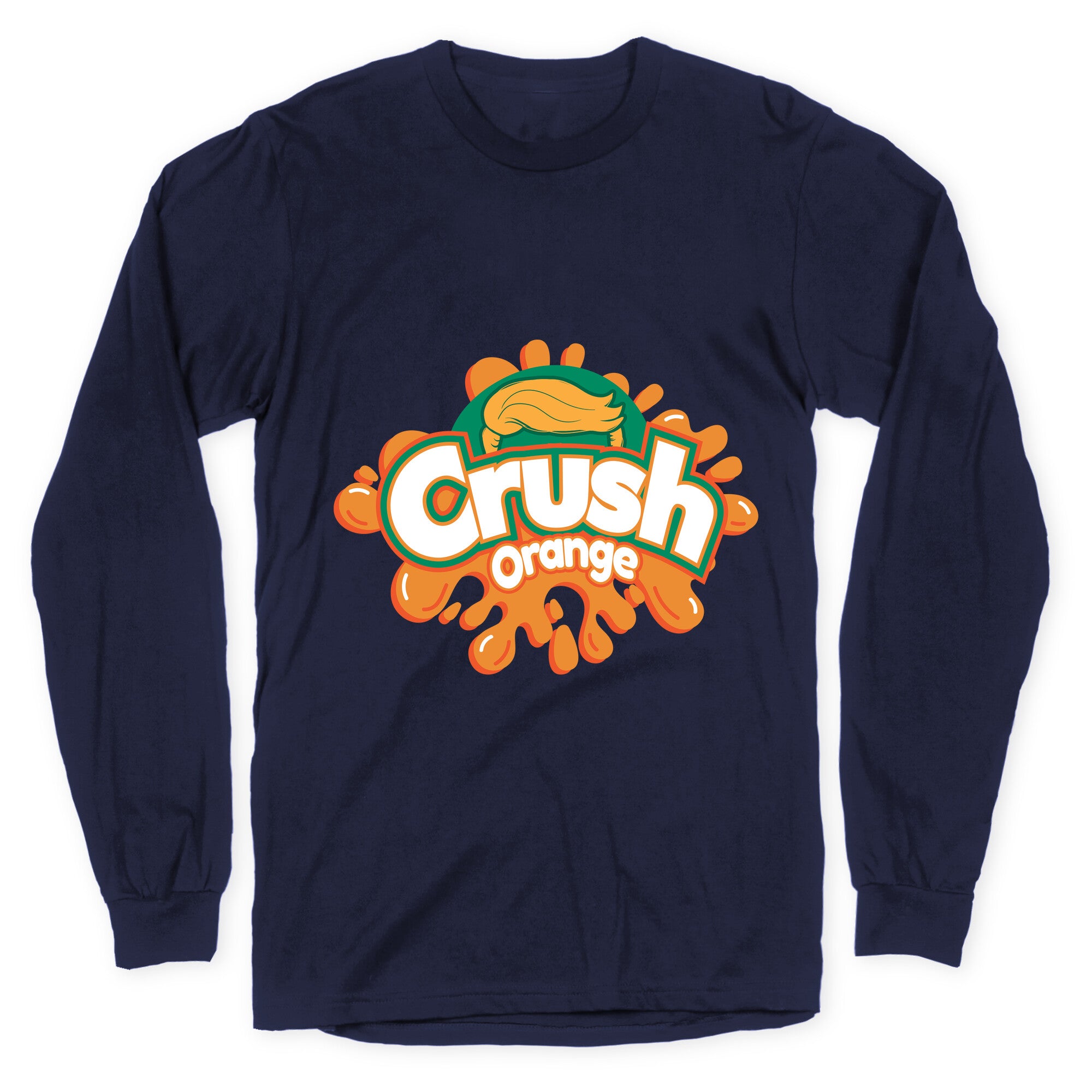 Orange Crush Harris Walz 2024 Longsleeve Tee